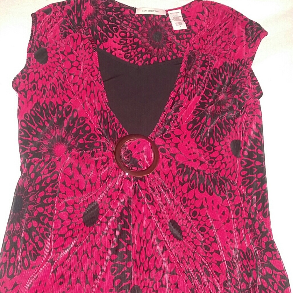 Covington black and red too size large